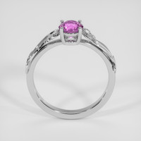 0.71 Ct. Pinkish Purple Sapphire Ring, 14K White Gold 3