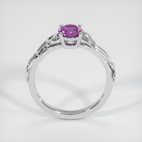 0.58 Ct. Sapphire Ring, 14K White Gold 3