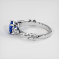 1.49 Ct. Blue Sapphire Ring, 18K White Gold 4