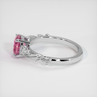 1.74 Ct. Padparadscha Sapphire Ring, 18K White Gold 4