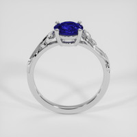 1.30 Ct. Blue Sapphire Ring, 18K White Gold 3