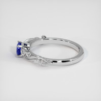 0.58 Ct. Sapphire Ring, 18K White Gold 4