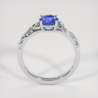 1.20 Ct. Blue Sapphire Ring, 18K White Gold 3