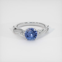 2.00 Ct. Sapphire Ring, 18K White Gold 1
