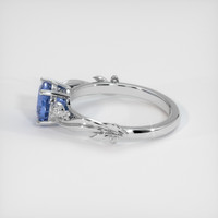 2.00 Ct. Sapphire Ring, 18K White Gold 4