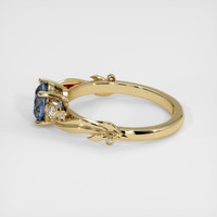 1.51 Ct. Blue Sapphire Ring, 10K Yellow Gold 4