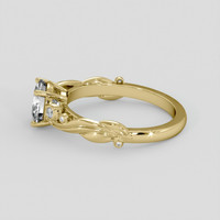 1.38 Ct. White Sapphire Ring, 10K Yellow Gold 4