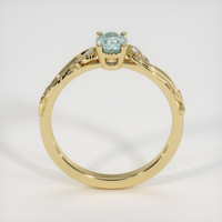 0.68 Ct. Bluish Green Sapphire Ring, 10K Yellow Gold 3
