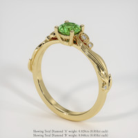 0.58 Ct. Gemstone Ring, 14K Yellow Gold 2