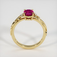 0.88 Ct. Ruby Ring, 14K Yellow Gold 3