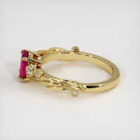 0.70 Ct. Ruby Ring, 14K Yellow Gold 4