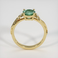 1.11 Ct. Bluish Green Sapphire Ring, 14K Yellow Gold 3