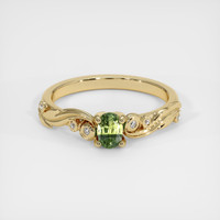 0.38 Ct. Bi Color Sapphire Ring, 14K Yellow Gold 1