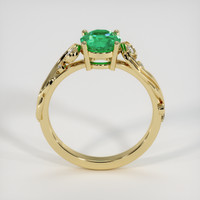 1.15 Ct. Emerald Ring, 18K Yellow Gold 3