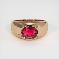 2.03 Ct. Ruby Ring, 14K Rose Gold 1