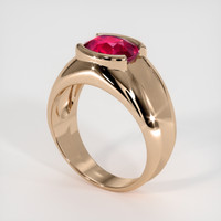 2.03 Ct. Ruby Ring, 14K Rose Gold 2