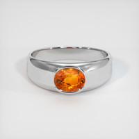 1.21 Ct. Sapphire Ring, 18K White Gold 1