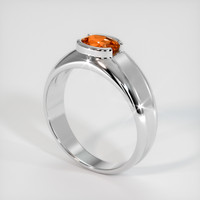 1.21 Ct. Sapphire Ring, 18K White Gold 2