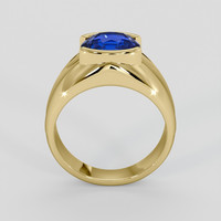 3.10 Ct. Blue Sapphire Ring, 10K Yellow Gold 3