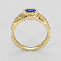 0.70 Ct. Blue Sapphire Ring, 14K Yellow Gold 3