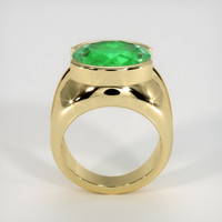 8.46 Ct. Emerald Ring, 18K Yellow Gold 3