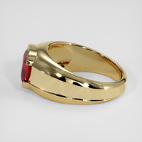 4.09 Ct. Red Garnet Ring, 18K Yellow Gold 4
