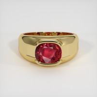 2.02 Ct. Ruby Ring, 18K Yellow Gold 1