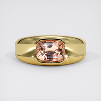 2.11 Ct. Padparadscha Sapphire Ring, 18K Yellow Gold 1