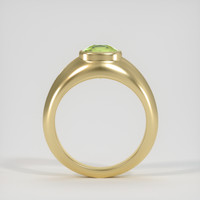 5.17 Ct. Yellowish Green Sapphire Ring, 18K Yellow Gold 3