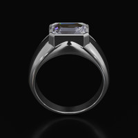 2.00 Ct. Gemstone Ring, Platinum 950 3