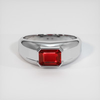 1.03 Ct. Ruby Ring, Platinum 950 1