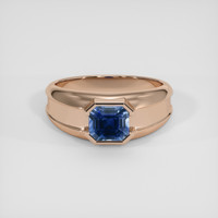 2.83 Ct. Blue Sapphire Ring, 14K Rose Gold 1