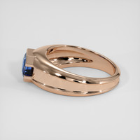2.83 Ct. Blue Sapphire Ring, 14K Rose Gold 4