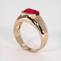 2.08 Ct. Ruby Ring, 14K Rose Gold 2