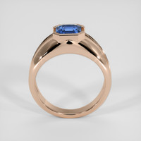 2.83 Ct. Blue Sapphire Ring, 18K Rose Gold 3