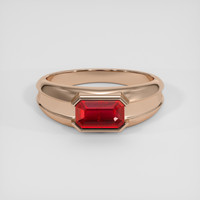2.03 Ct. Ruby Ring, 18K Rose Gold 1