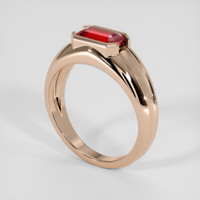 2.03 Ct. Ruby Ring, 18K Rose Gold 2