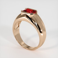 1.03 Ct. Ruby Ring, 18K Rose Gold 2