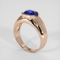 2.51 Ct. Blue Sapphire Ring, 18K Rose Gold 2