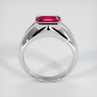 1.62 Ct. Pinkish Red Ruby Ring, 10K White Gold 3