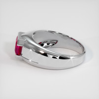 1.62 Ct. Pinkish Red Ruby Ring, 10K White Gold 4