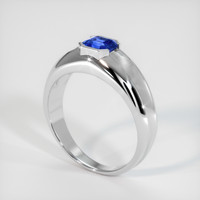 1.29 Ct. Sapphire Ring, 14K White Gold 2