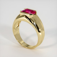 1.62 Ct. Pinkish Red Ruby Ring, 10K Yellow Gold 2