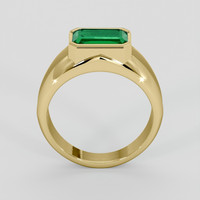 1.93 Ct. Emerald Ring, 18K Yellow Gold 3