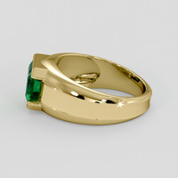 1.93 Ct. Emerald Ring, 18K Yellow Gold 4