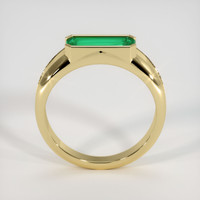 1.32 Ct. Emerald Ring, 18K Yellow Gold 3