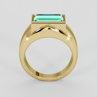 3.72 Ct. Emerald Ring, 18K Yellow Gold 3