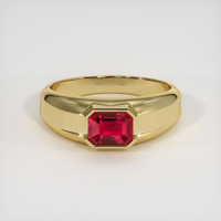 1.57 Ct. Ruby Ring, 18K Yellow Gold 1