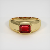 1.03 Ct. Ruby Ring, 18K Yellow Gold 1