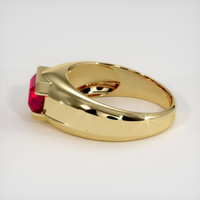 2.08 Ct. Ruby Ring, 18K Yellow Gold 4